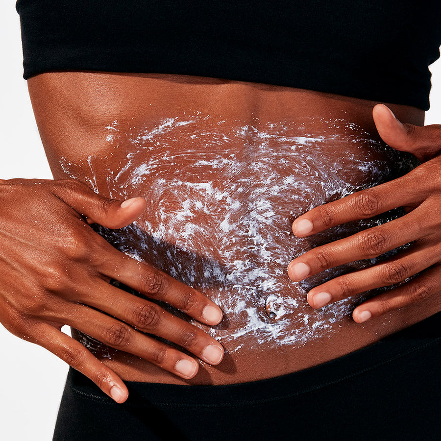 Cream Body Polish on stomach | Oui the People